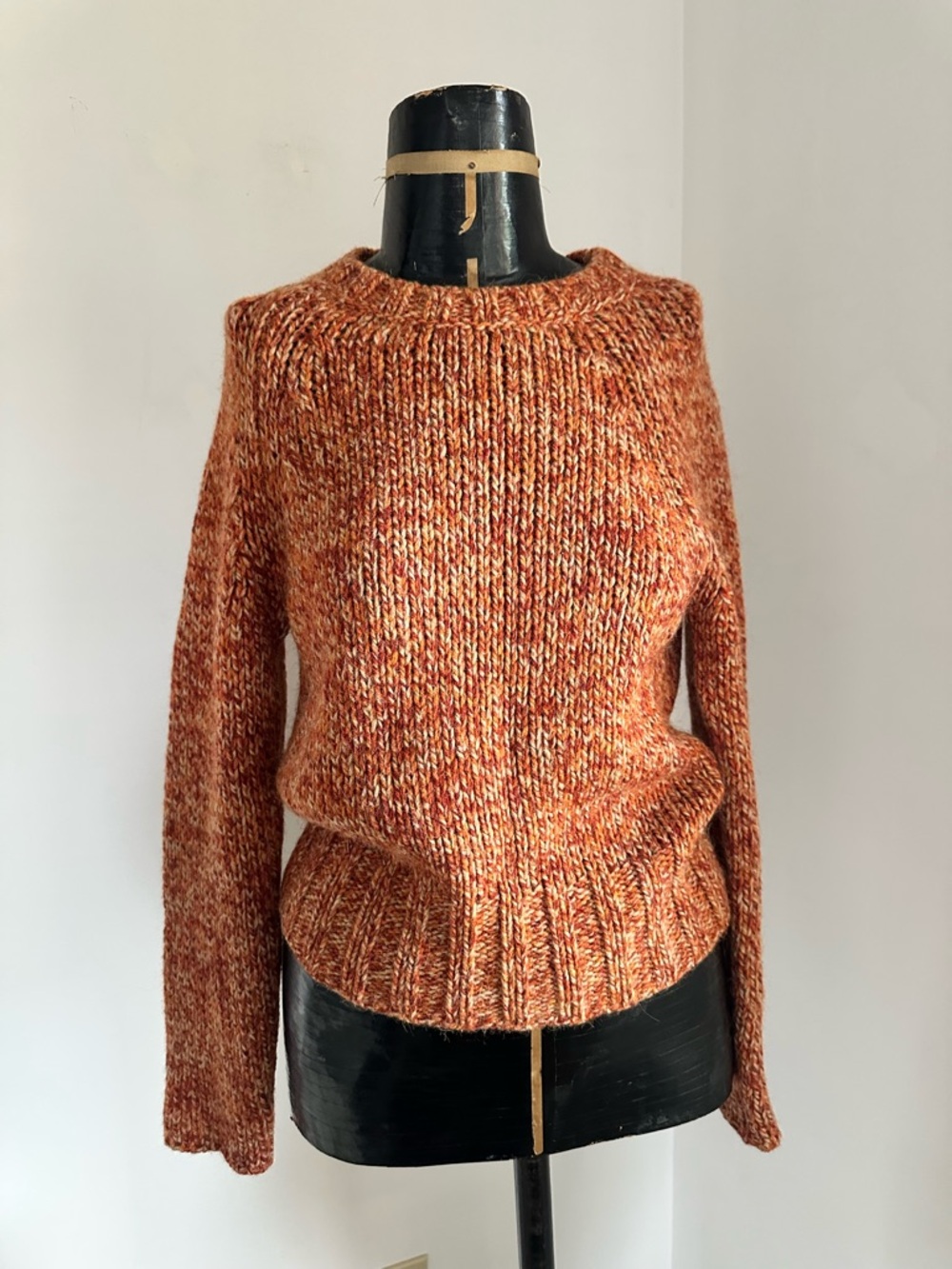 Max Mara Marled Orange Crewneck Sweater